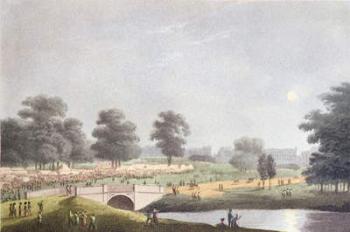 The View of the Fair in Hyde Park, engraved by Matthew Dubourg, 1st August 1814 (coloured engraving) | Obraz na stenu