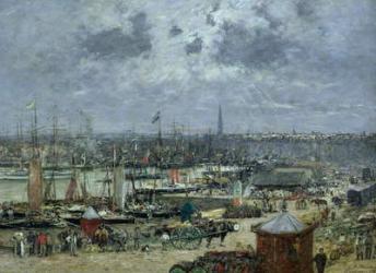 The Port of Bordeaux, 1874 (oil on canvas) | Obraz na stenu