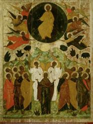 The Ascension of Our Lord, Russian icon from the Malo-Kirillov Monastery, Novgorod School, 1543 (tempera on panel) | Obraz na stenu