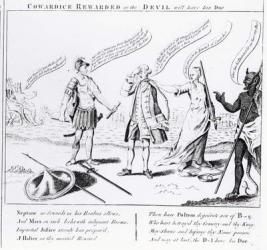 Cowardice Rewarded or the Devil will have his Due, 1756 (engraving) | Obraz na stenu