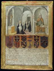 St. Catherine of Siena (1347-80) Receiving the Stigmata, 1498 (oil on panel) | Obraz na stenu