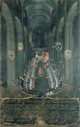 Organ panel depicting The Sitting of the Council of Trent in Trent Cathedral on 3rd and 4th December 1565, 1703 (oil on panel) | Obraz na stenu