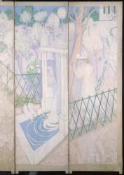 Screen with doves, detail of the right hand panels, c.1896 (oil on canvas) | Obraz na stenu