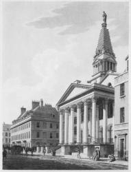 St George's Bloomsbury, 1799 (engraving) | Obraz na stenu
