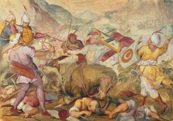 Battle between the Venetians and the Turks (mural) | Obraz na stenu