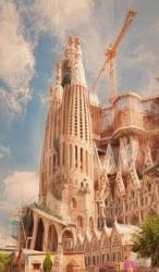 Sagrada Familia, 2017, (Direct Print on Brushed Aluminium, BUTLERFINISH® Look) | Obraz na stenu