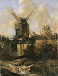 The Moulin de la Galette, Montmartre, 1861 (oil on canvas) | Obraz na stenu