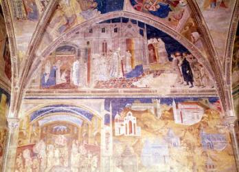 Scenes from the Life of St. Martial, from the Chapel of the Tinel, 1344-45 (fresco) | Obraz na stenu