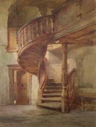 Spiral Staircase. Limburg an der Lahn (w/c on paper) | Obraz na stenu