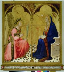 The Annunciation, 1344 (tempera on panel) | Obraz na stenu