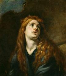 The Penitent Magdalene (oil on canvas) | Obraz na stenu