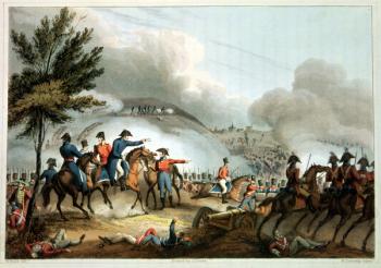 Battle of Salamanca, 22nd July 1812, etched by J. Clarke, coloured by M. Dubourg (aquatint) | Obraz na stenu