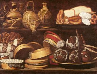 Dessert or the Confectioner's shop sign (oil on canvas) | Obraz na stenu