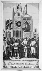 The Reverend Dr. Shaw Preaching at St. Paul's Cross, London, 1483 (engraving) | Obraz na stenu