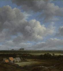 View of Haarlem from the Northwest with the Bleaching Fields in the Foreground, c.1650-82 (oil on canvas) | Obraz na stenu