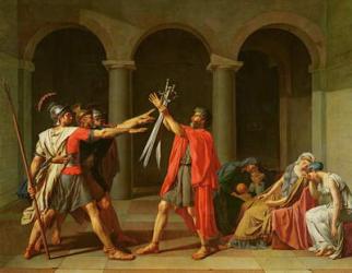 The Oath of Horatii, 1784 (oil on canvas) | Obraz na stenu