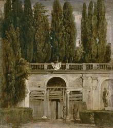 View of the Gardens of the Villa Medici in Rome, c.1630 (oil on canvas) | Obraz na stenu