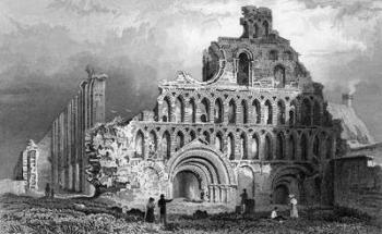 St. Botolph's Priory, Colchester, Essex, engraved by Samuel Lacey, 1832 (engraving) | Obraz na stenu