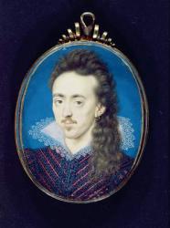 Dudley North (1581-1617) 3rd Baron North, 1608-10 (bodycolour on vellum laid onto card) | Obraz na stenu