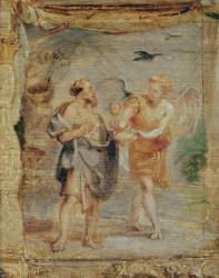Elijah Receiving Bread and Water from an Angel, c.1626-28 | Obraz na stenu