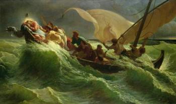 Christ Asleep in his Boat (oil on canvas) | Obraz na stenu
