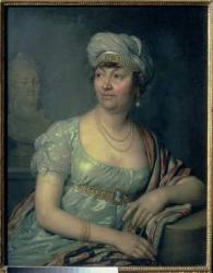 Portrait of Germaine de Stael (1766-1817), 1812 (oil on canvas) | Obraz na stenu