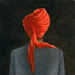 Red turban, 2004 (acrylic on canvas) | Obraz na stenu