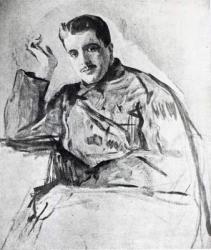 Serge Diaghilev, 1904 (engraving) | Obraz na stenu