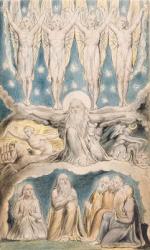 The Creation, page 14 from 'Illustrations of the Book of Job' after William Blake (1757-1827) c.1823 (pen & ink and wash on paper) | Obraz na stenu