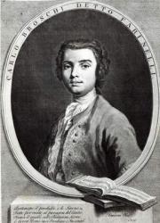 Carlo Broschi, 1735 (line engraving) | Obraz na stenu