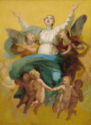 The Assumption of the Virgin (oil on panel) | Obraz na stenu