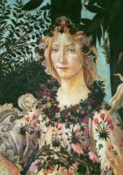 Primavera, detail of Flora as the Hour of Spring, 1478 (tempera on panel) | Obraz na stenu