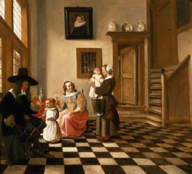 A Family in an Interior | Obraz na stenu