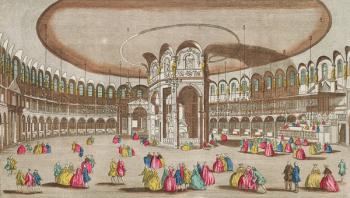 Interior of the Rotunda, Ranelagh House, London (coloured engraving) | Obraz na stenu