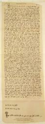 The last will of Marco Polo, written in 1324 (pen & ink on paper) | Obraz na stenu