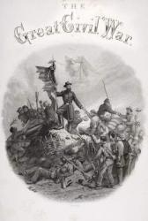 Allegorical engraving of Victory, from the title page of Volume 3 of 'The Great Civil War: A History of the Late Rebellion' by R.Thomas and B.G.Smith, published by R.Worthington, 1860s (litho) | Obraz na stenu
