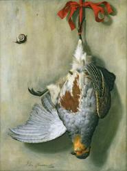 Trompe l'Oeil with Partridge, 1666 (oil on canvas) | Obraz na stenu