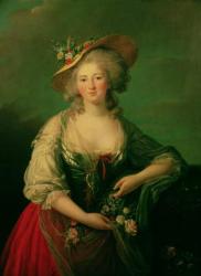 Elisabeth of France (1764-94) called Madame Elizabeth, c.1782 (oil on canvas) | Obraz na stenu