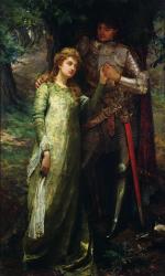 A knight and his lady | Obraz na stenu