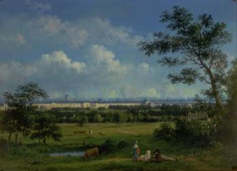 A View of Regent's Park and the Colosseum from Primrose Hill, 1832 (oil on canvas) | Obraz na stenu