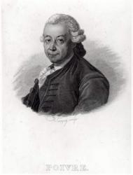Portrait of Pierre Poivre (1719-86) (engraving) (b/w photo) | Obraz na stenu