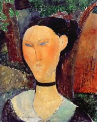 Woman with a Velvet Neckband, c.1915 (oil on canvas) | Obraz na stenu