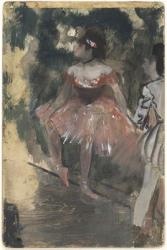 Dancers, c.1878 (oil and graphite on card) | Obraz na stenu