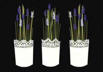 Lavender pots, 2014, (cut paper) | Obraz na stenu