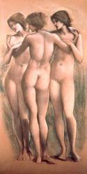 The Three Graces, c.1885, (pastel) | Obraz na stenu