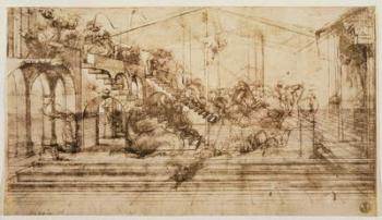 Perspective Study for the Background of The Adoration of the Magi (pen and ink on paper) | Obraz na stenu