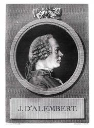 Jean le Rond d'Alembert (1717-1783) (engraving) (b/w photo) | Obraz na stenu