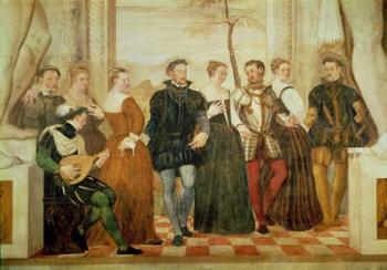 Invitation to the Dance, 1570 (fresco) | Obraz na stenu