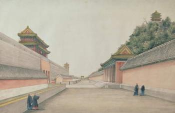 The Imperial Palace in Peking, from a collection of Chinese Sketches, 1804-06 (w/c on paper) | Obraz na stenu