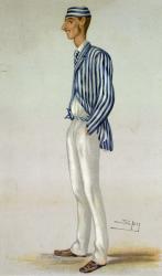 The Demon Bowler, from 'Vanity Fair', 13th July 1878 (colour litho) | Obraz na stenu